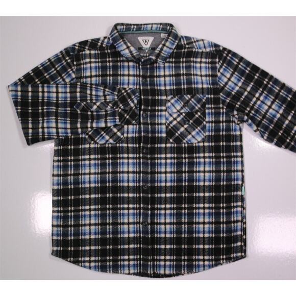 Vissla Men's Eco-Zy Polar Flannel Button-Up Shirt Jacket Men's XL - Picture 2 of 8